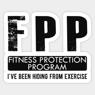 Workout - FPP Fitness Protection Program Sticker